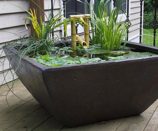 Square Mini-Pond Container Water Garden