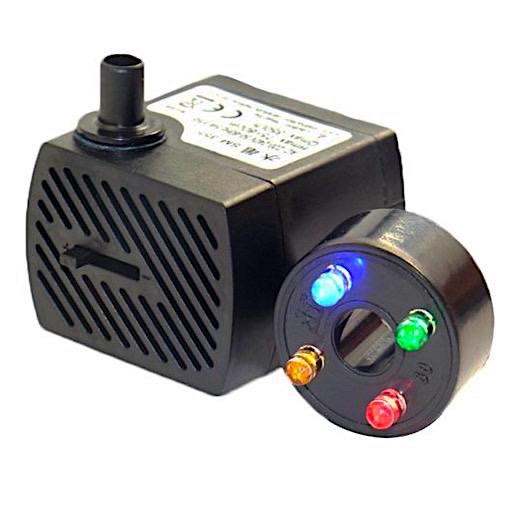 Mini-Pond Submersible Pump with 4-Color LED Lighting